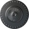 Ekena Millwork Lyon Ceiling Medallion (Fits Canopies up to 3 5/8"), Hand-Painted Pewter, 23 1/2"OD x 3 1/4"P CM23LYPES - alternate 1